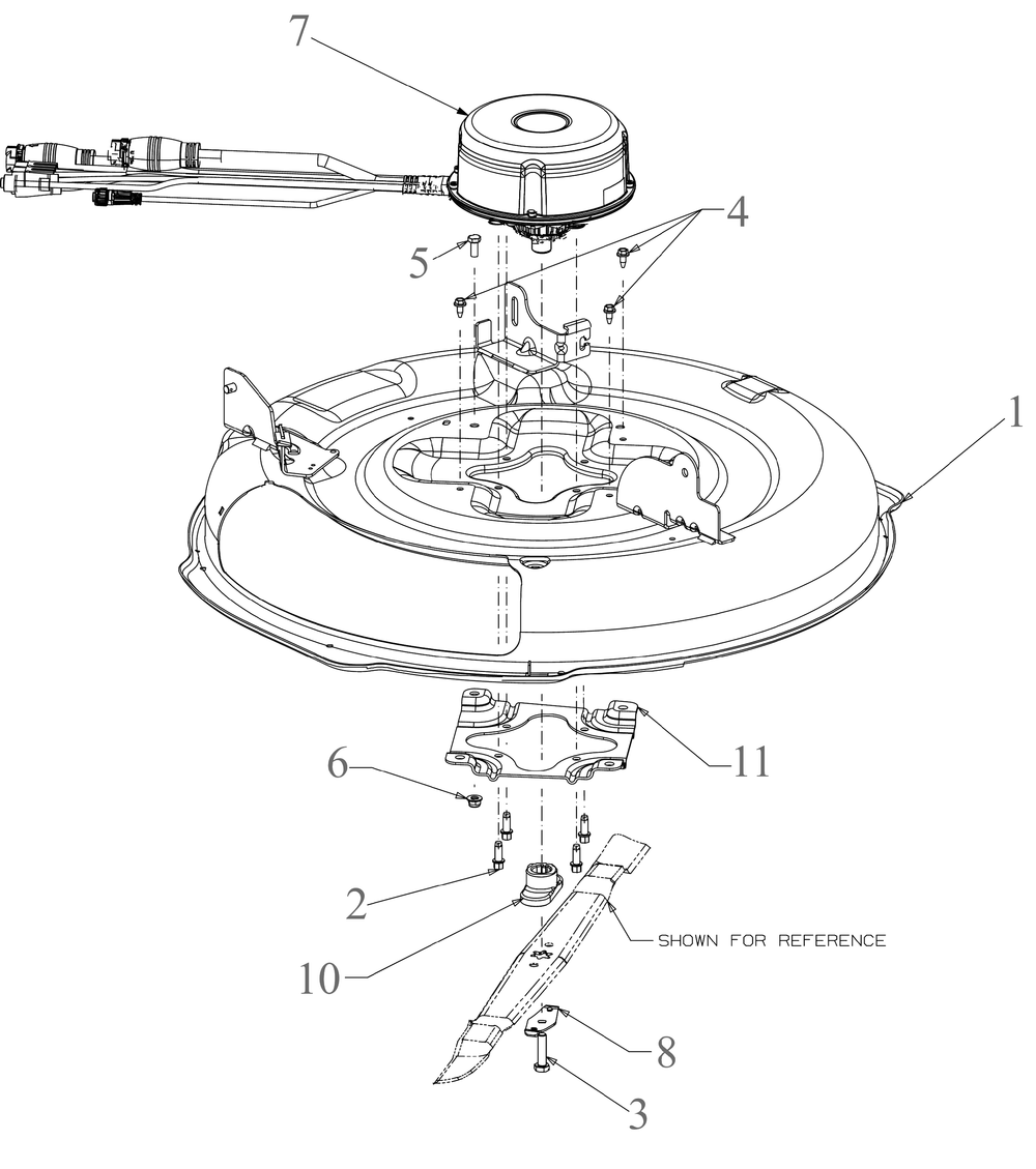 Deck Diagram and Parts List for CC30E (33BA27JDB10)(2023) Cub Cadet Lawn Tractor Accessories